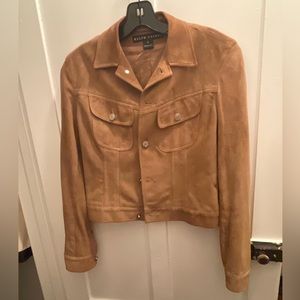 Ralph Lauren Women's Brown Suede Leather Jacket